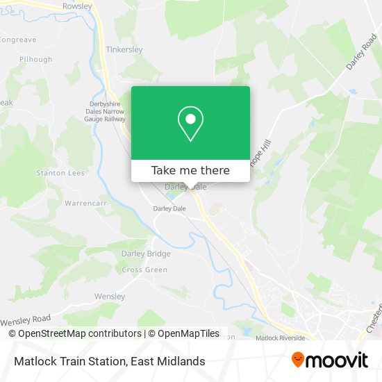 Matlock Train Station map