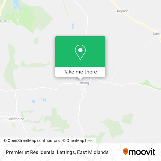 Premierlet Resiidential Lettings map