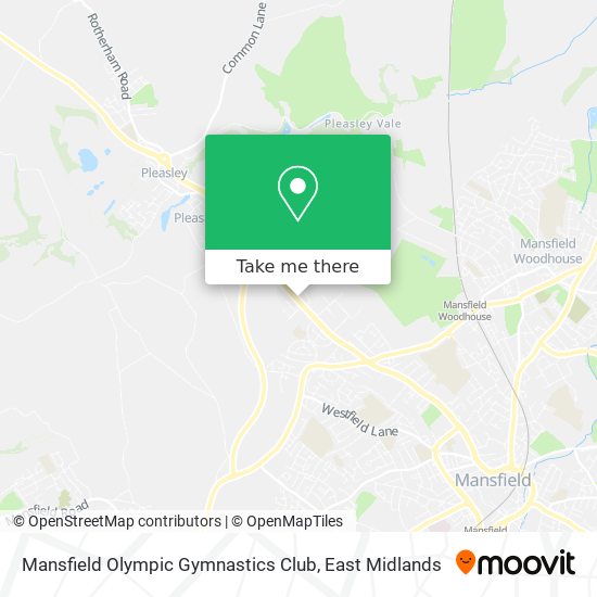 Mansfield Olympic Gymnastics Club map