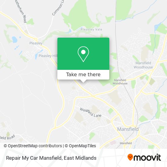 Repair My Car Mansfield map