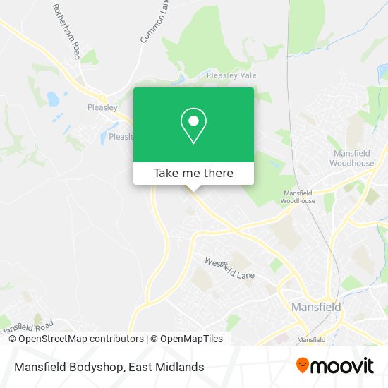 Mansfield Bodyshop map