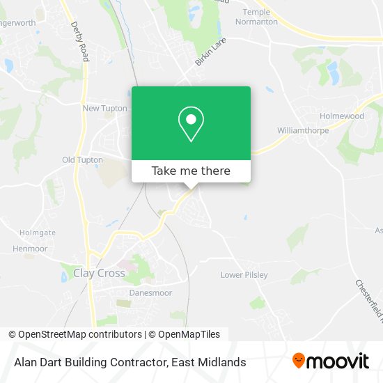 Alan Dart Building Contractor map