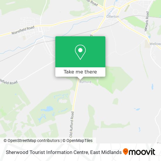 Sherwood Tourist Information Centre map