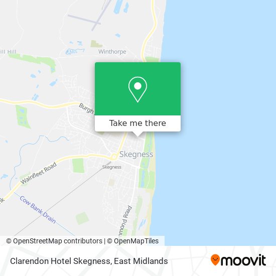 Clarendon Hotel Skegness map