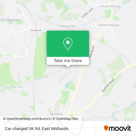 Car charged UK ltd map