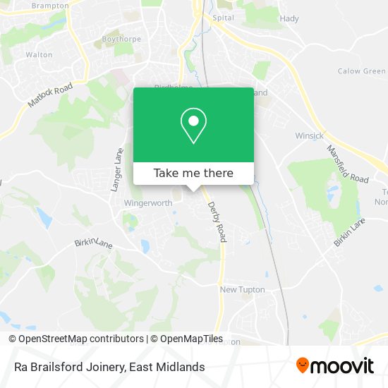 Ra Brailsford Joinery map