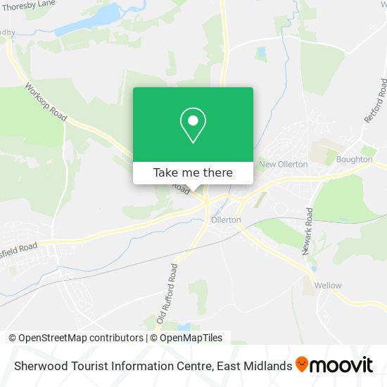 Sherwood Tourist Information Centre map