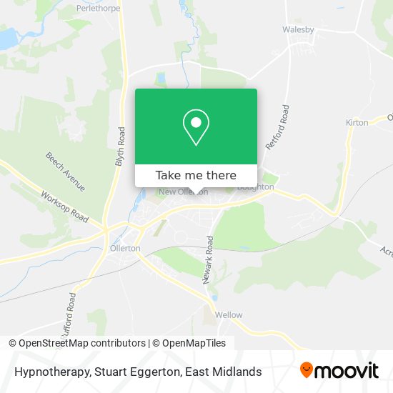 Hypnotherapy, Stuart Eggerton map