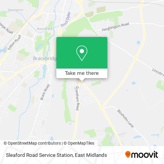 Sleaford Road Service Station map