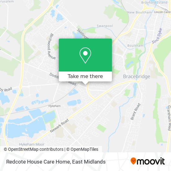 Redcote House Care Home map