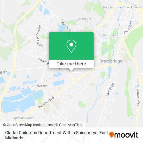 Clarks Childrens Department Within Sainsburys map