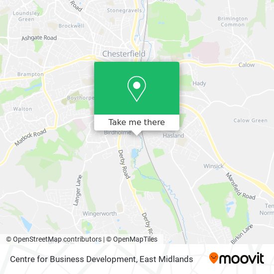 Centre for Business Development map