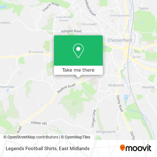 Legends Football Shirts map