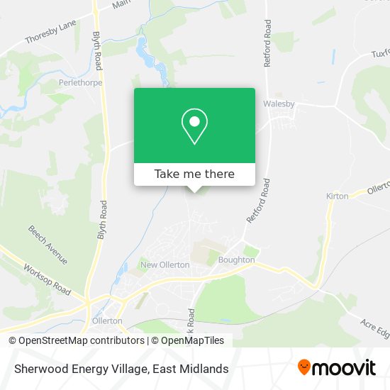 Sherwood Energy Village map