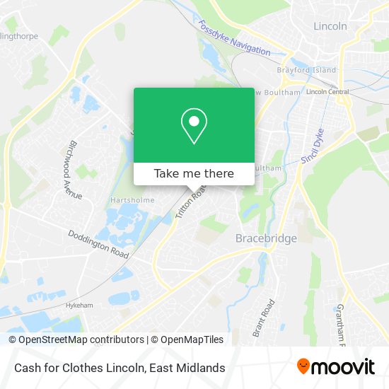 Cash for Clothes Lincoln map