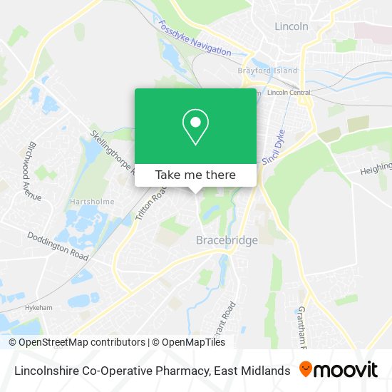 Lincolnshire Co-Operative Pharmacy map