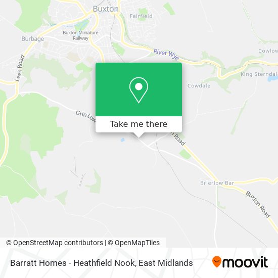 Barratt Homes - Heathfield Nook map