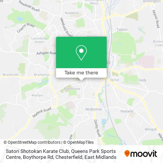 Satori Shotokan Karate Club, Queens Park Sports Centre, Boythorpe Rd, Chesterfield map