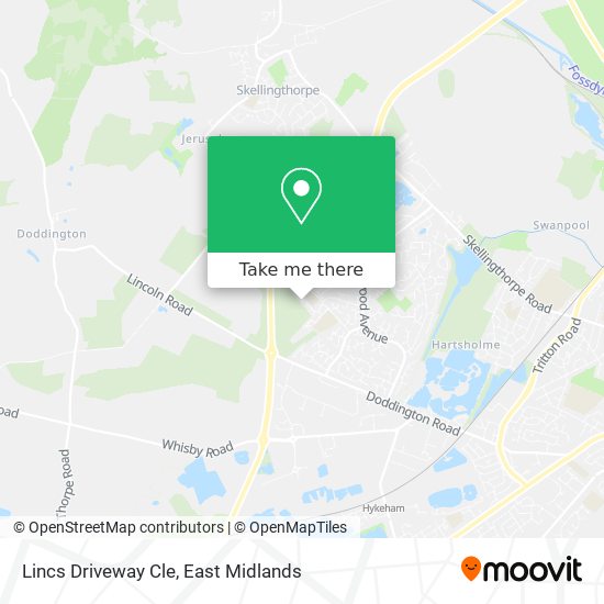 Lincs Driveway Cle map