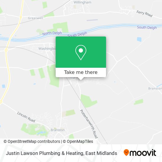 Justin Lawson Plumbing & Heating map