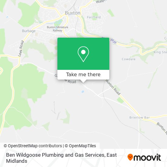 Ben Wildgoose Plumbing and Gas Services map