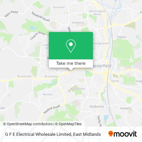 G F E Electrical Wholesale Limited map