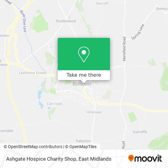 Ashgate Hospice Charity Shop map