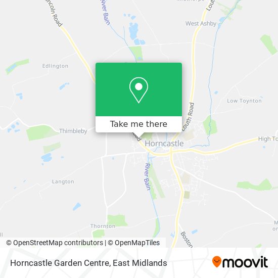 Horncastle Garden Centre map