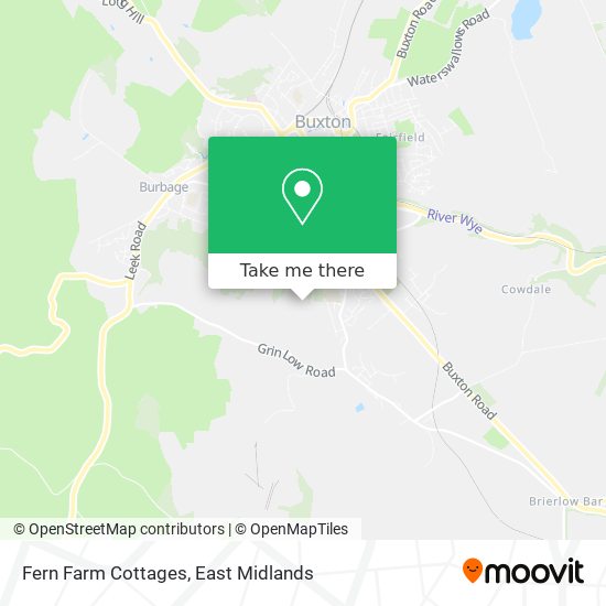 Fern Farm Cottages map