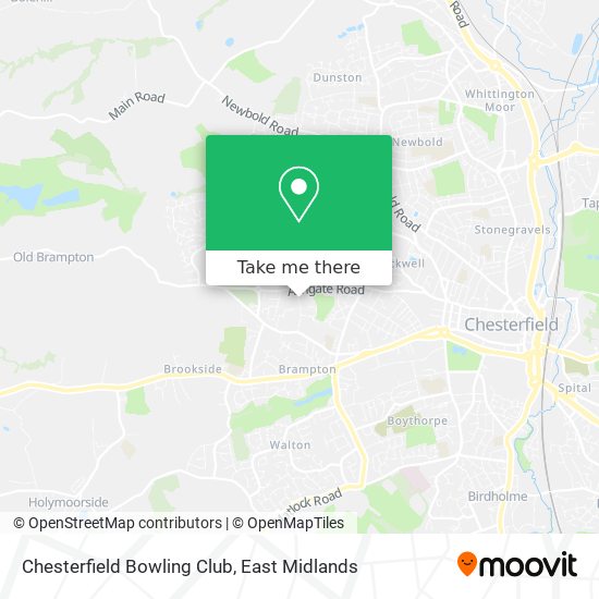 Chesterfield Bowling Club map