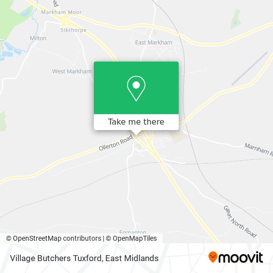 Village Butchers Tuxford map