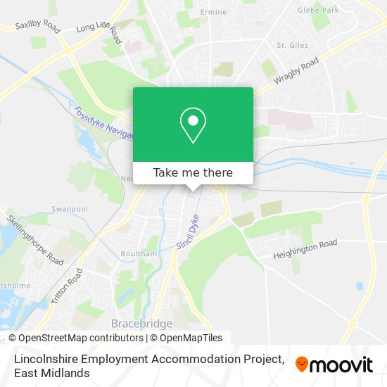 Lincolnshire Employment Accommodation Project map