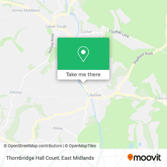 Thornbridge Hall Count map