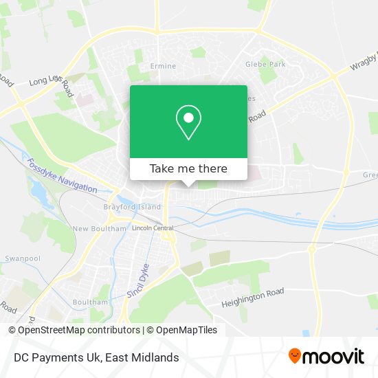 DC Payments Uk map