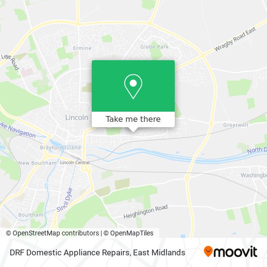 DRF Domestic Appliance Repairs map