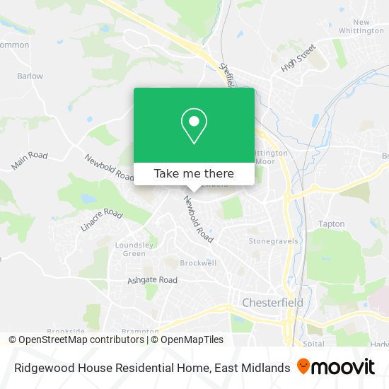 Ridgewood House Residential Home map