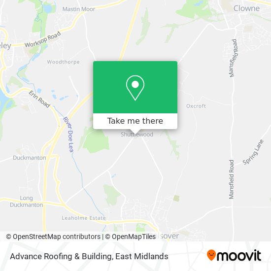 Advance Roofing & Building map