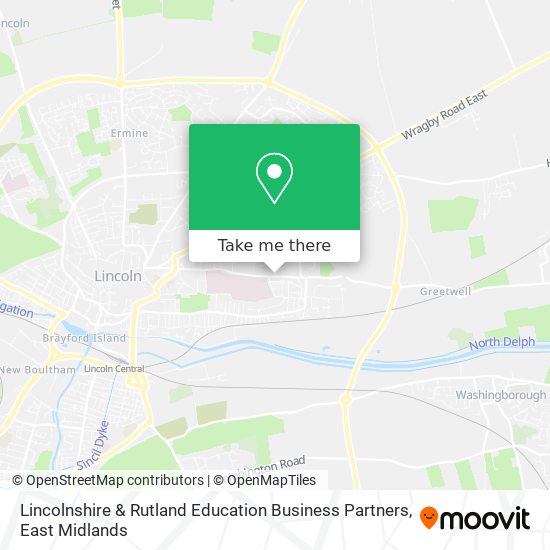 Lincolnshire & Rutland Education Business Partners map