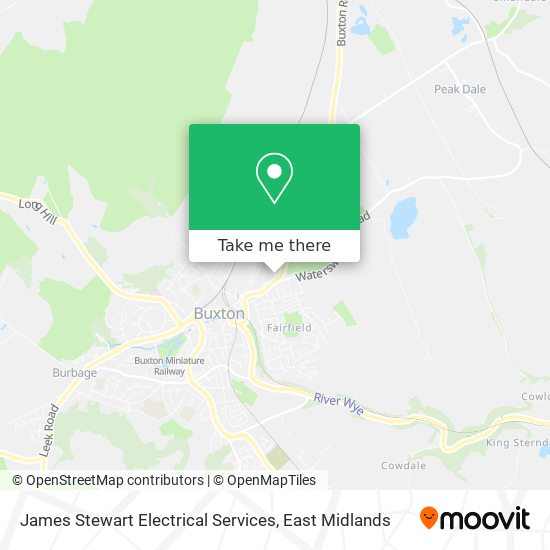 James Stewart Electrical Services map