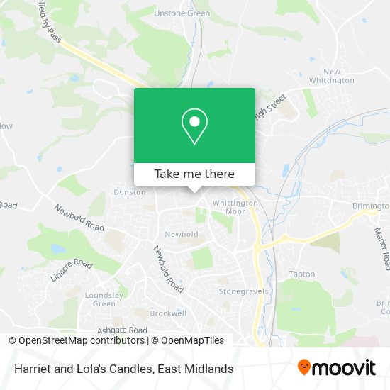 Harriet and Lola's Candles map