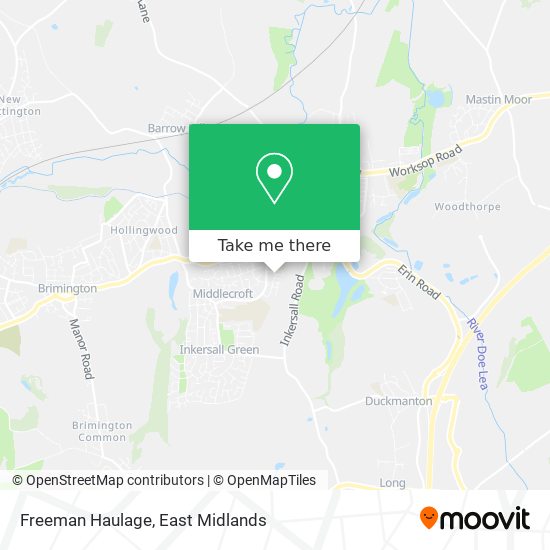 Freeman Haulage map