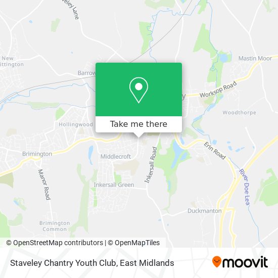 Staveley Chantry Youth Club map