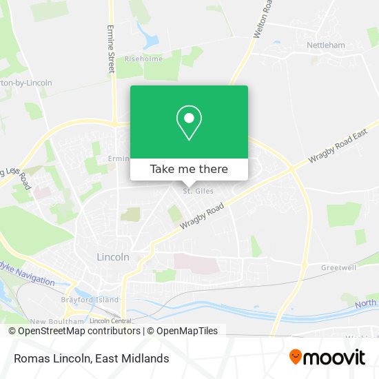 Romas Lincoln map