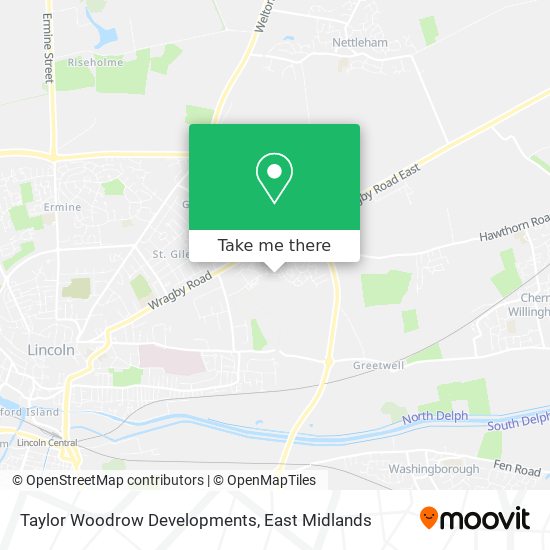 Taylor Woodrow Developments map