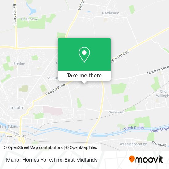 Manor Homes Yorkshire map