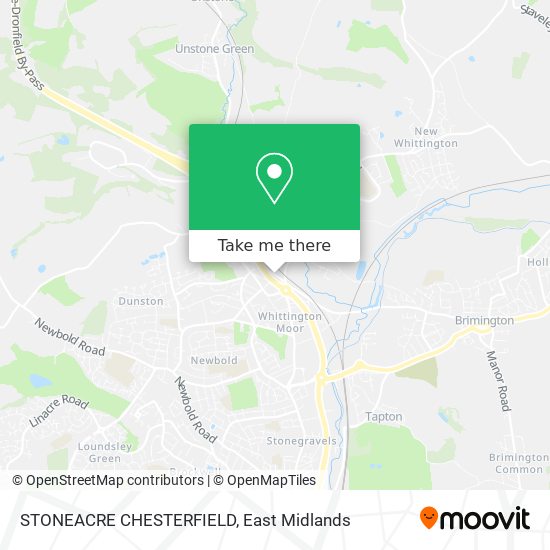 STONEACRE CHESTERFIELD map