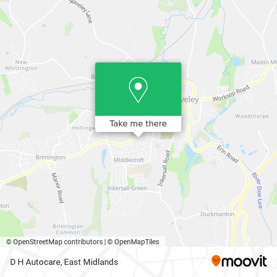 D H Autocare map