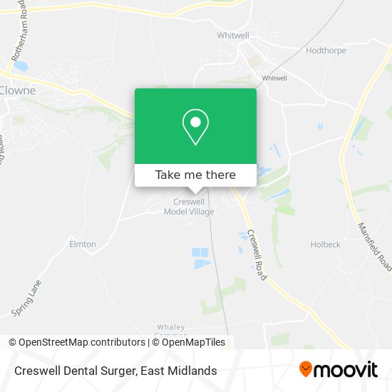 Creswell Dental Surger map