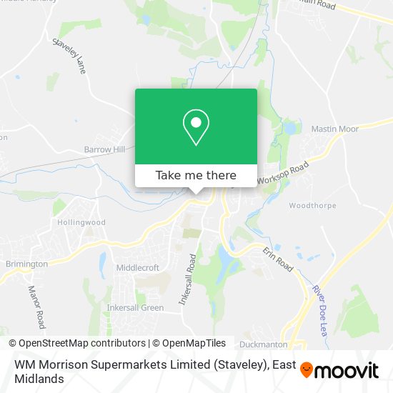 WM Morrison Supermarkets Limited (Staveley) map