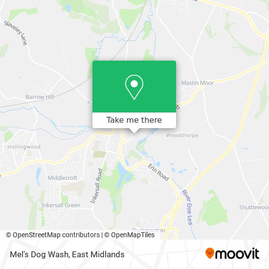 Mel's Dog Wash map
